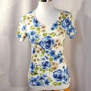 3/$25 Karen Scott Petites Short Sleeve Top